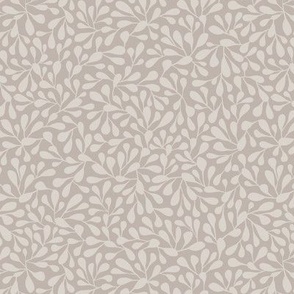 bubble leaves neutral botanical taupe ditsy