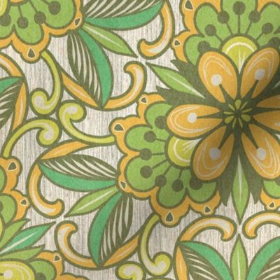 Vintage floral wallpaper