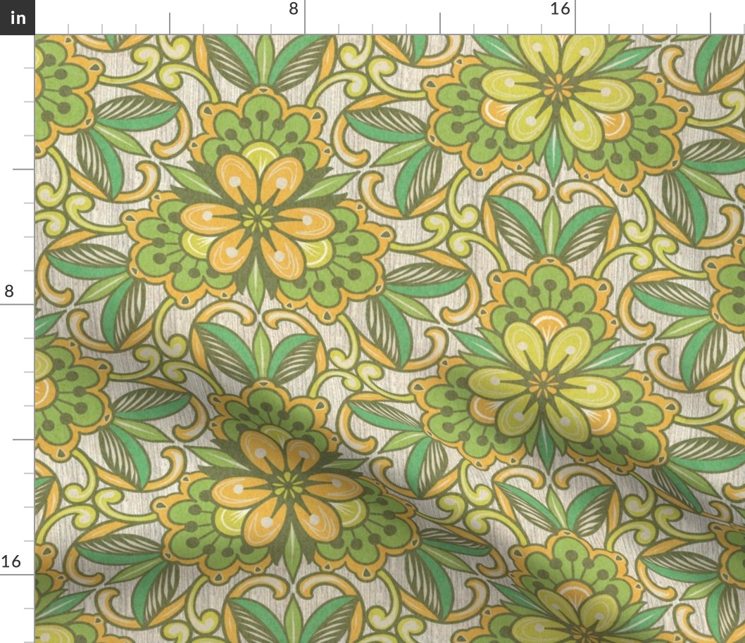 Vintage floral wallpaper