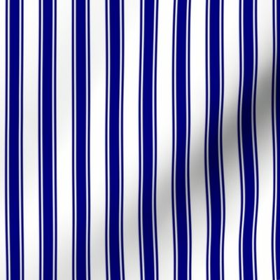 Ticking Stripes in Navy Blue