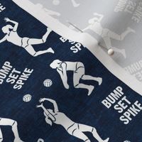 Bump Set Spike - Volleyball Players - navy - LAD22