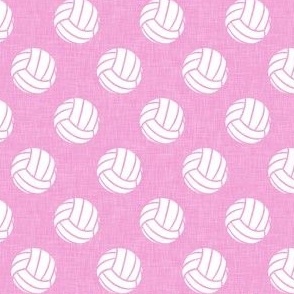 Pink Volleyball Fabric, Wallpaper and Home Decor | Spoonflower