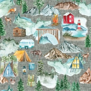 laurel linen camping map
