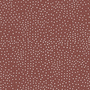 Polka Dot Icing - Mauve and White Dots