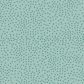 Polka Dot Icing - Turquoise and Emerald Green and White