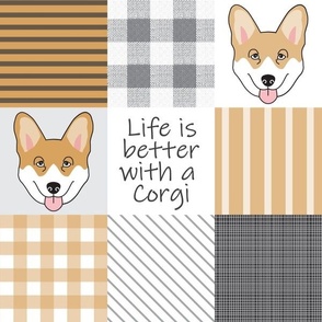 4" Corgi wholecloth