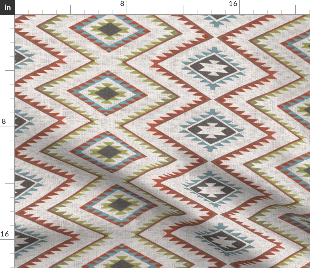 Southwest Geometric Desert Gray