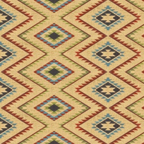 Southwest Geometric Desert Yellow