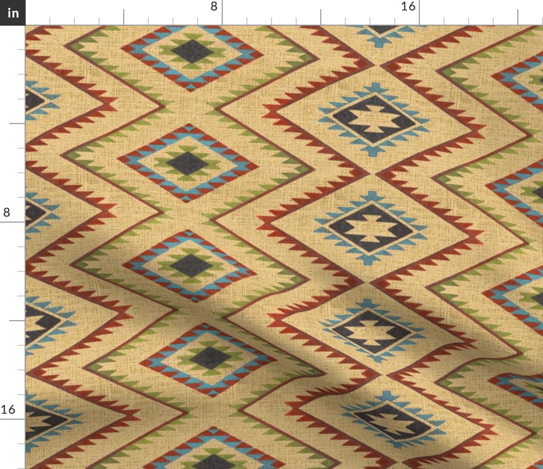 Southwest Geometric Desert Yellow