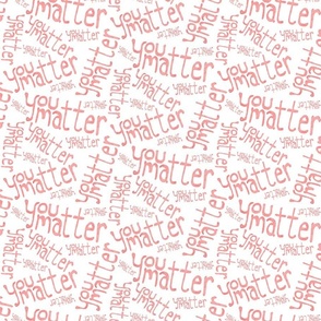 You Matter Red Watercolor Lettering