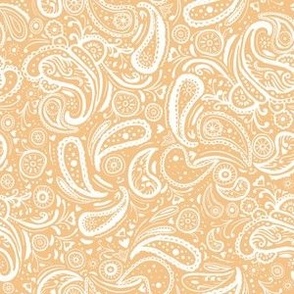 Paisley in Daffodil 6x6