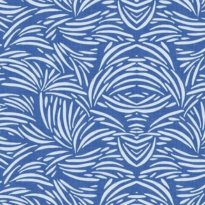 Boho Texture in Blue / Large