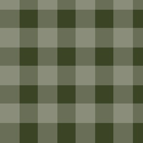 Large Green Gingham Check