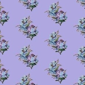 Vintage forgetmenots on lilac (small)