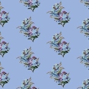 Vintage forgetmenots on sky blue (small)