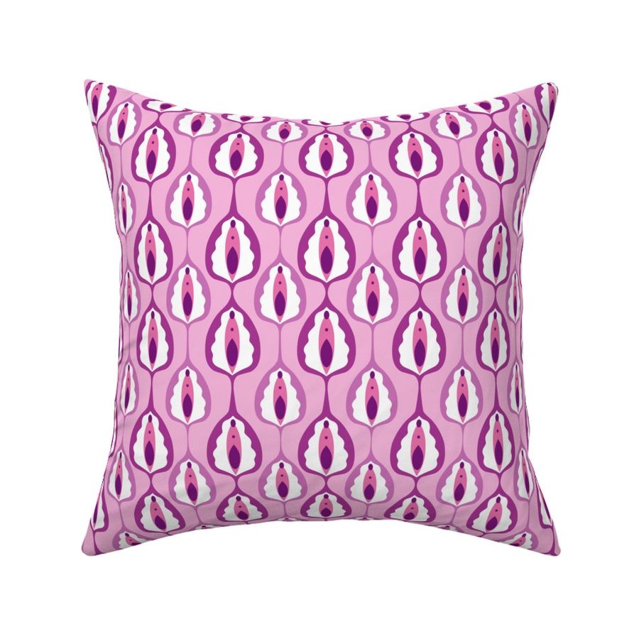 Hidden Vagina Vulva Geometric Retro Fabric Spoonflower