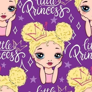 little princess blondie purple