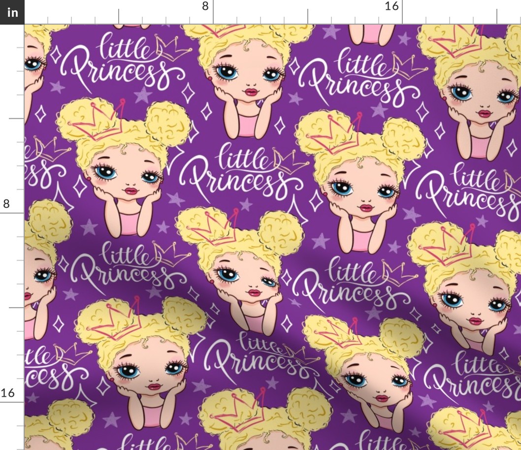 little princess blondie purple