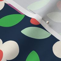 retro daisy garden XL wallpaper scale navy by Pippa Shaw.png