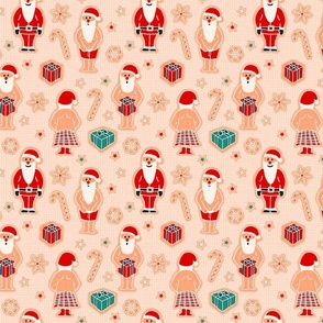 Santa doesn‘t know what to wear - bright christmas 7 inch (6 inch wallpaper)