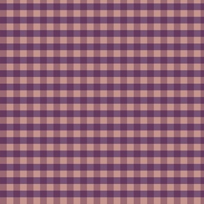 Purple and pink gingham - Small scale
