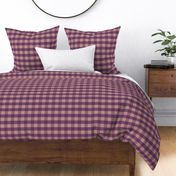 Purple and pink gingham - Medium scale