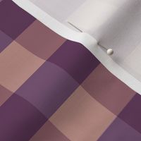 Purple and pink gingham - Medium scale