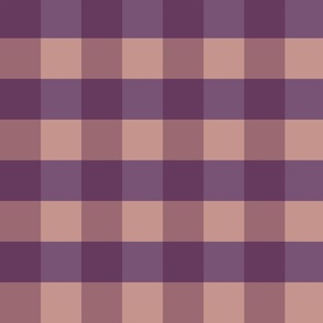 Purple and pink gingham - Large scale