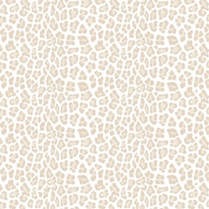 Spoonflower Removable Wallpaper Swatch - Leopard Animal Print White  Background Natural Tan Cheetah Spots Girly Custom Pre-Pasted Wallpaper