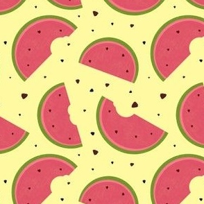 Pink melons and seeds