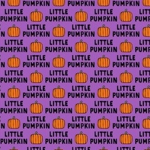 (1/2" scale) little pumpkin - halloween - purple - C22