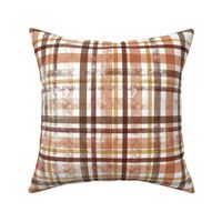 Distressed Tartan Earthy