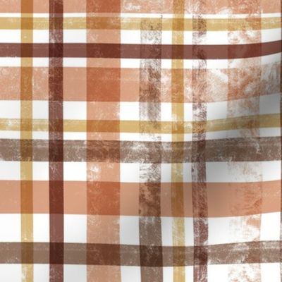 Distressed Tartan Earthy