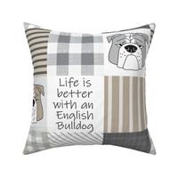6" English Bulldog wholecloth