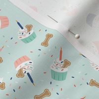 Birthday Pupcakes - Brights, Small Scale
