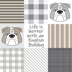 4" English Bulldog wholecloth