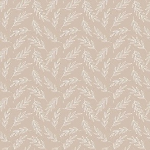 Botanical Vines in Soothing Taupe - Small