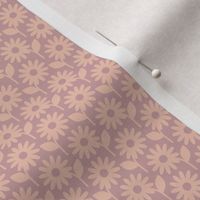 Decor Daisies (Micro MidMod Orchid) || '70s scandi linens & towels
