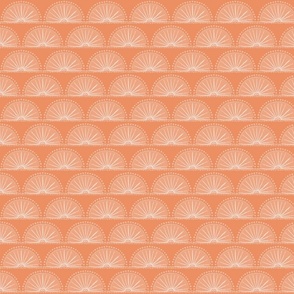 Scallop Sunburst Blush and Peach - Small