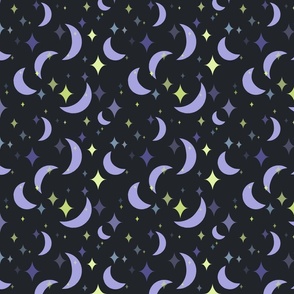 Purple_Moons_And_Twinkle_Stars_On_Black