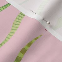 Medium - Snake Stripes - Pink Background