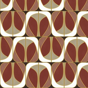 Umber Deco Mixed Tiles