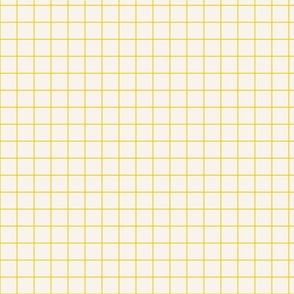 Off-White / Brite Yellow 1-Inch Grid