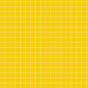 Brite Yellow / Off-White 1-Inch Grid