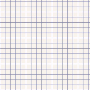 Off-White / Brite Purple 1-Inch Grid