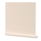 Off-White / Brite Red 1-Inch Grid