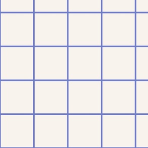 Off-White / Brite Purple 4-Inch Grid