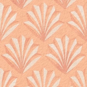 Alocasia Watercolor Mod Hotel Wallpaper Peach Fuzz pantonecoty2024