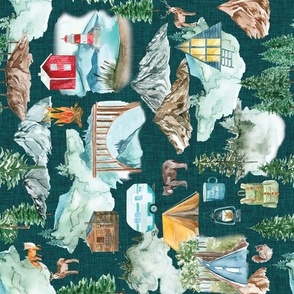 rotated spruce linen camping map