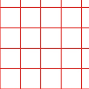 White / Cherry 4-Inch Grid